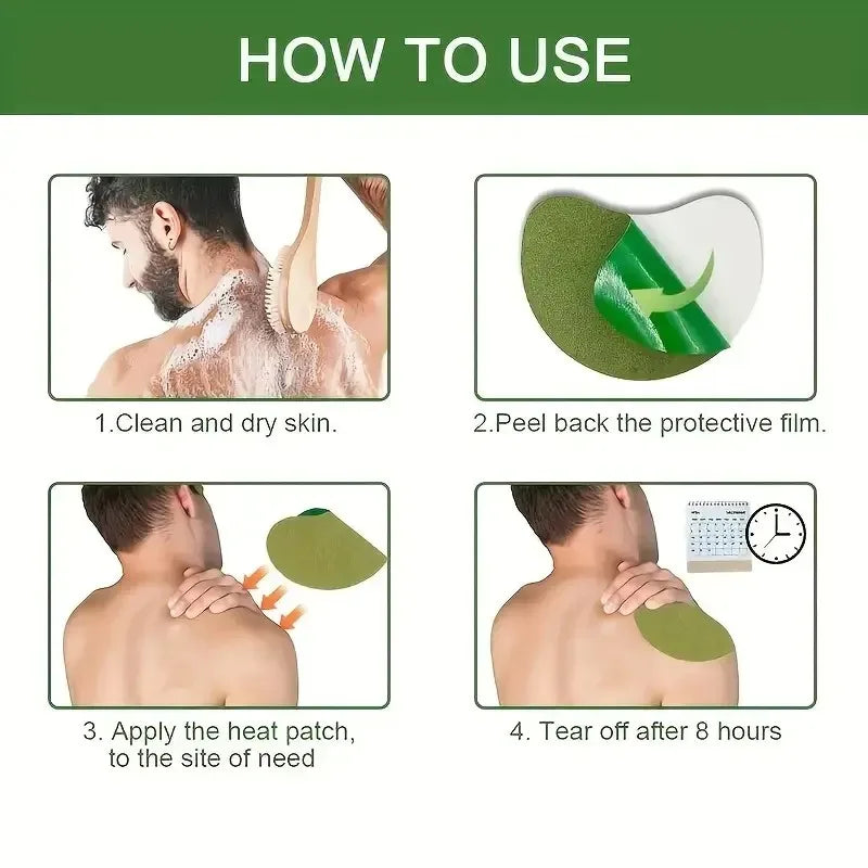 6/12/60 Pieces Neck Shoulder Patch Acupuncture Patch, Heat Patch, Long-Lasting Warm Neck Patches